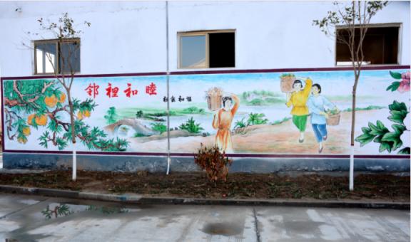 嵩明乡镇文化墙 乡风文明焕发新活力